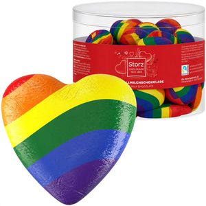 Storz Minischokolade Schokoladenherzen Pride, 50 Stück, 450 g