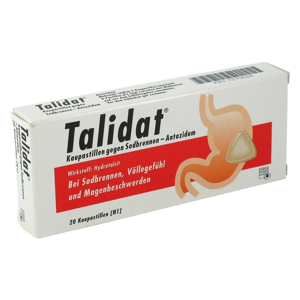 CHEPLAPHARM Arzneimittel GmbH Talidat Kaupastillen gegen Sodbrennen 07270524