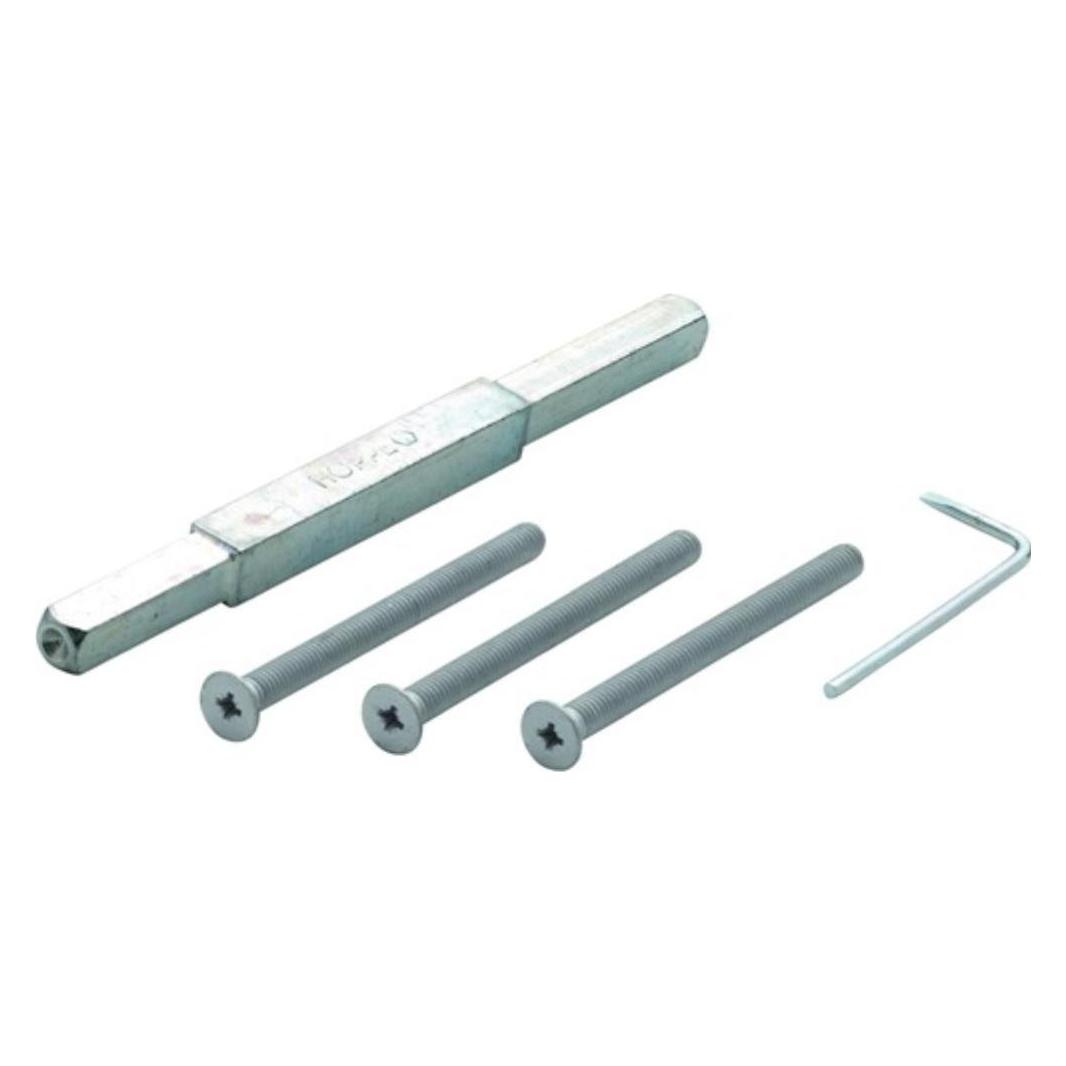 Hoppe Befestigungsset D/D Schnellstift 2210/3310 Türdicke 72-77mm Schrauben-L.M6x85 verzinkt Vierkantma... (Türgriff) (3688824)