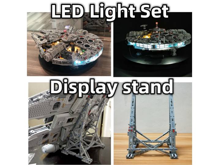 MOC-Présentoir vertical Millennium Falcon, compatible avec LEGO 75192 Lepinblocks 05132, jouets en briques, en stock