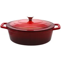 ELO Bräter Gusseisen oval Ø 25cm - rot
