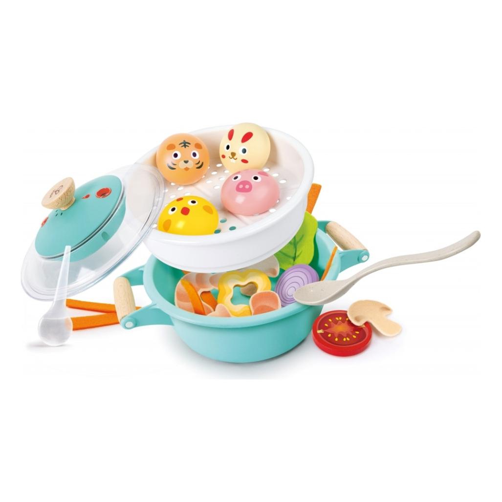 Hape Kleiner Küchenchef Dampfgarer-Kochset Bunte Mochis (E3202A)