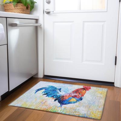 Addison Rugs Premium Washable Super Soft Rooster Farmhouse Mayfield Rug