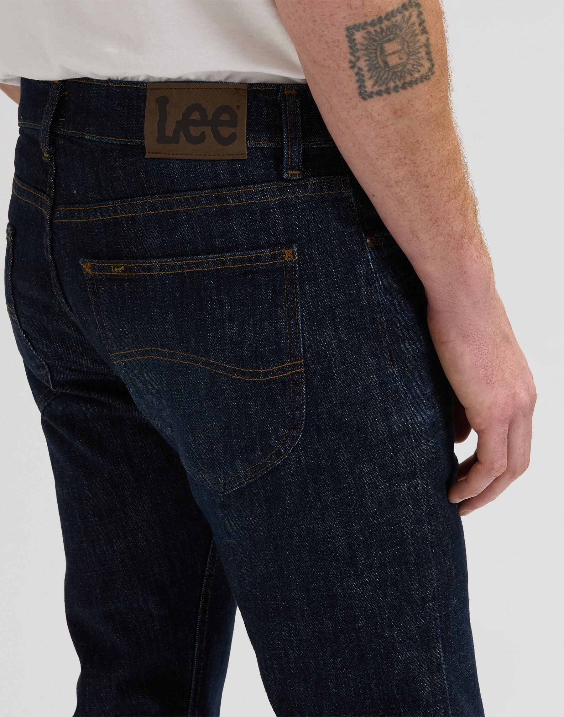 Slim-fit-Jeans LEE "Legendary", Herren, Gr. 30, Länge 30, blau (anderson), Obermaterial: 99% Baumwolle, 1% Elasthan, schmal lang, Jeans Slim-fit-Jeans anderson 30, Länge 30