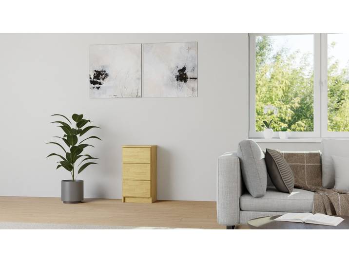 Stylishes Sideboard Eiche Natur geölt