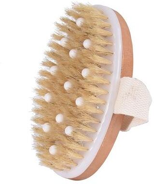 Market Central Natural Bristle Dry Body Brush For Smooth Skin b