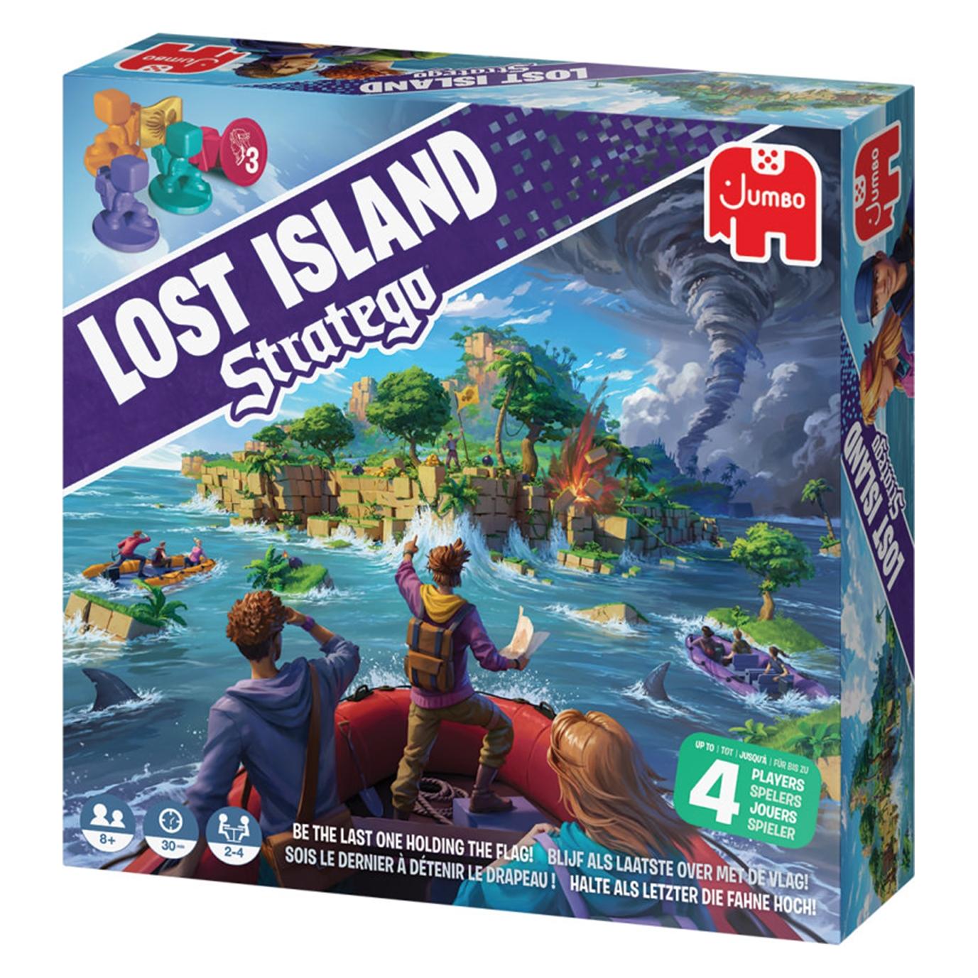Jumbo Stratego Lost Island, d/f/i (Deutsch, Englisch, Französisch, Italienisch, Niederländisch, 2 - 4 Spieler) (1110101819)