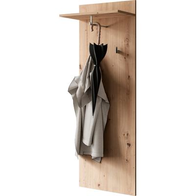 Garderobenpaneel BYLIVING "Jakob", braun (artisan eiche), B:48cm H:140cm T:28cm, Holzwerkstoff, Garderobenpaneele, Garderobenpaneel, mit Ablage, Breite 48 cm