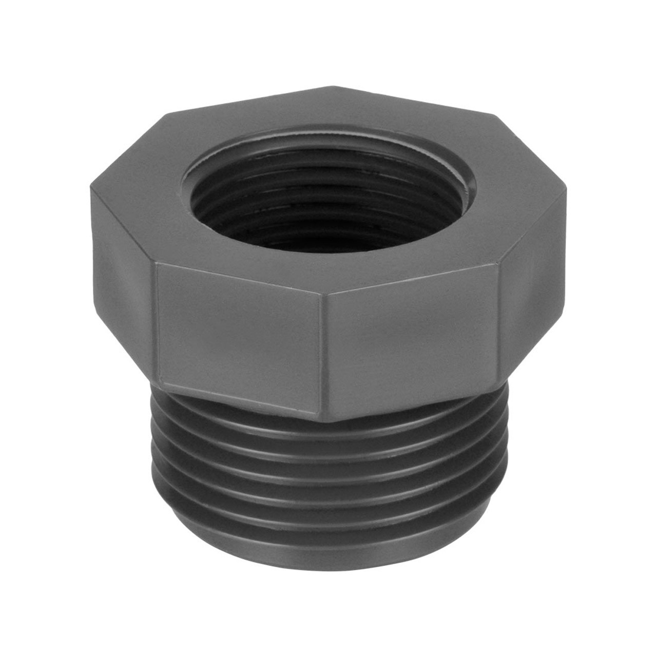 REKUBIK PVC-U Reduzierung kurz Außengewinde x Innengewinde 2 1/2" AG x 2" IG 7212075