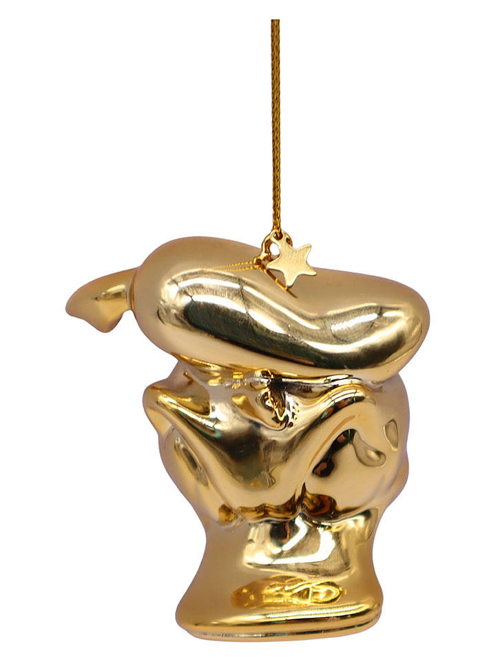 Christmas Inspirations Christbaumornament "Donald Gold Head" in Gold - (H)6 cm - onesize