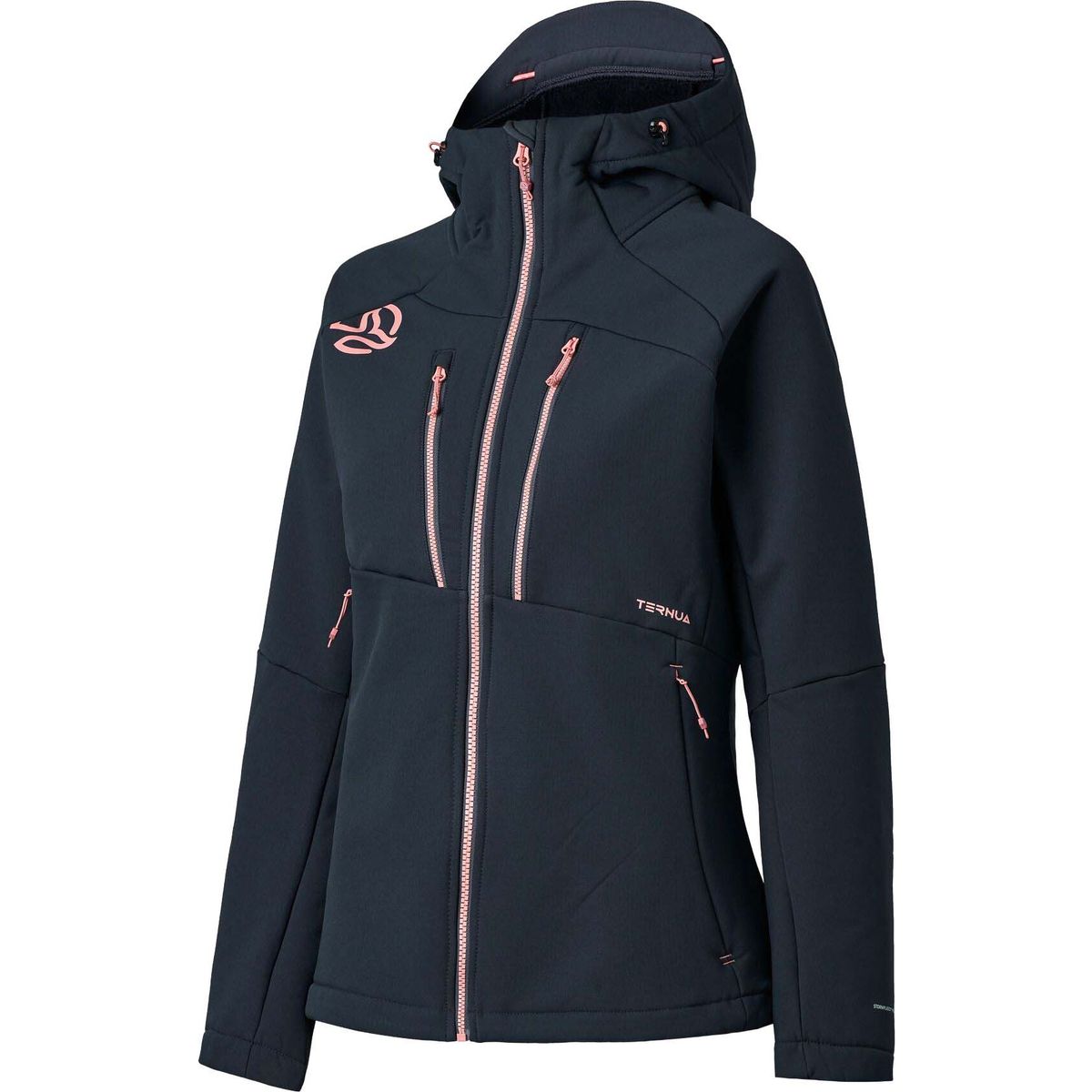 Ternua Lokkta Hard Hood Jacket W whales grey/fresh dubarry (7260) S 1644188-7260-S