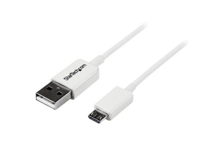 StarTech.com 2 m witte micro USB-kabel - A naar micro B