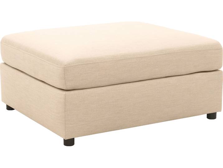 Polsterhocker DOMO COLLECTION Solskin, individuell erweiterbar , beige, B:96cm H:45cm T:78cm, 100% solution dyed Acryl, Hocker, Polsterhocker, Outdoor, grosser Polsterhocker, B/T/H 96/78/45 cm