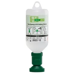 Augenspülflasche, mit 500 ml 0,9 %iger Kochsalzlösung (Natriumchlorid)