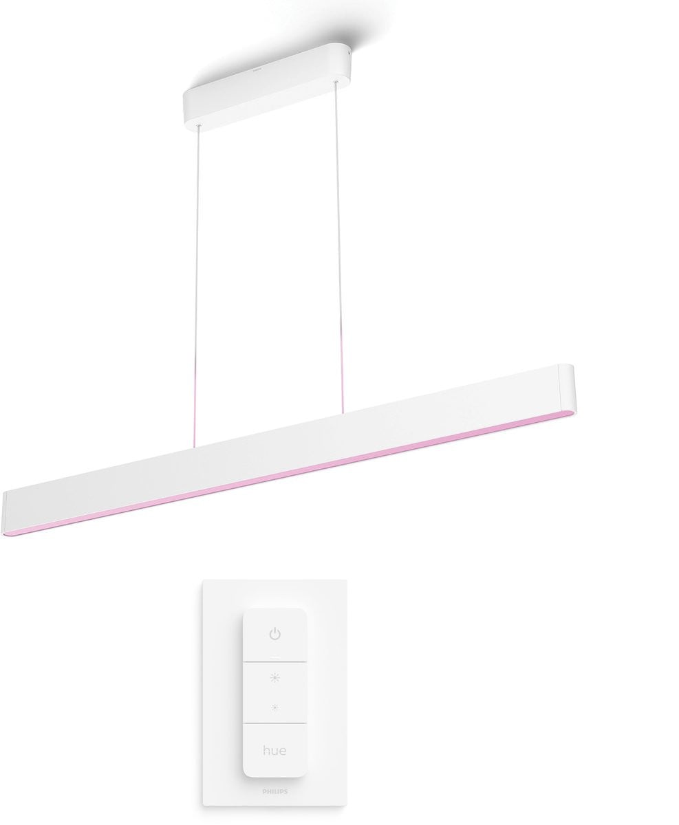 Philips Hue Ensis Hanglamp Wit - LED - Hue White and Color Ambiance - Inclusief Hue Dimmer Switch