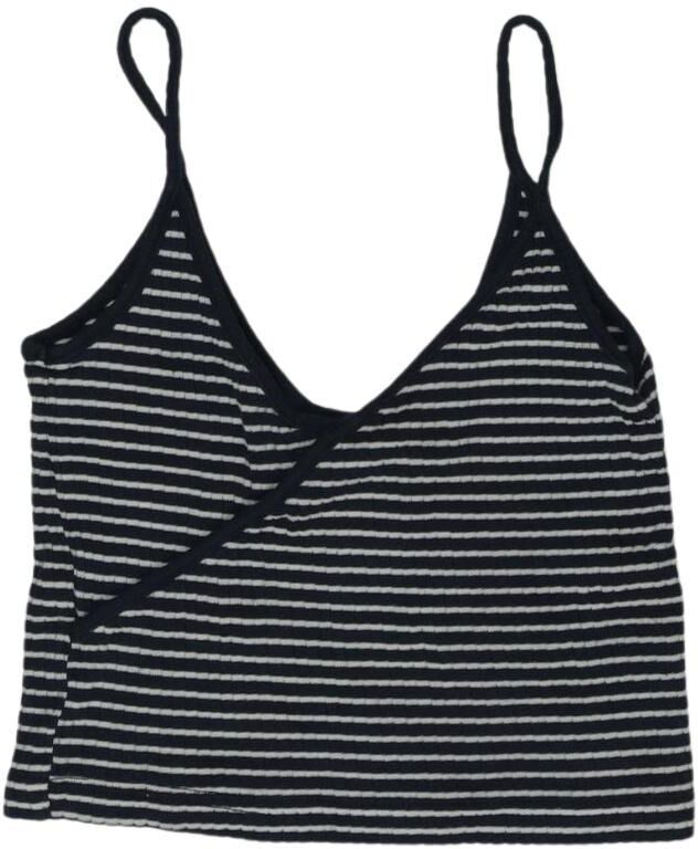 Topshop Damen Top, Mehrfarbig, Gr. EU 32, Baumwolle - Second Hand