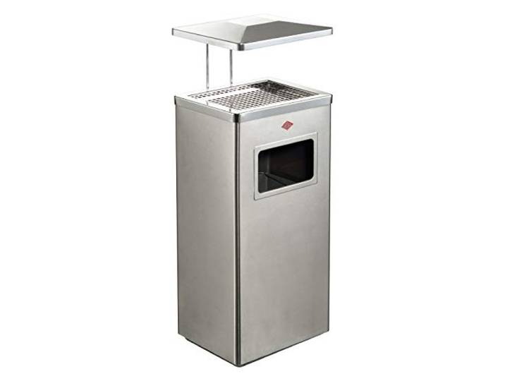 WESCO 153 834-47 Standascher mit Dach Edelstahl Matt 19 L