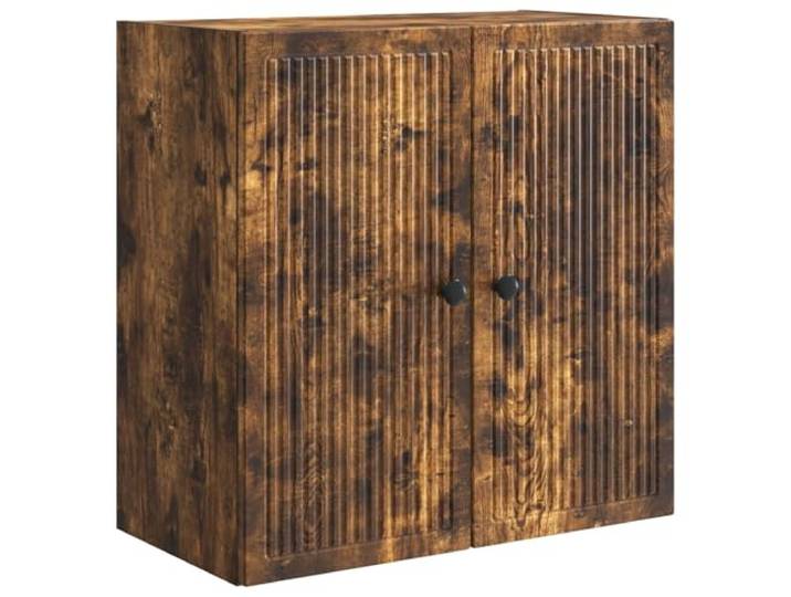 Wandschrank aus Holz, 59 x 31 x 60 cm, Kourovy Dub Finish Kompaktes Design, integrierte Regale, einfache Wartung, Wandmontage erforderlich, Anleitung im Lieferumfang enthalten