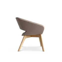 Züco Averio Lounge AV 0706 Loungesessel mit Holzgestell frei konfigurierbar