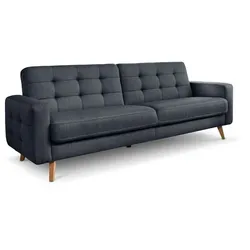 Exxpo by Gala Schlafsofa Nappa Stoff Grau Dunkelgrau