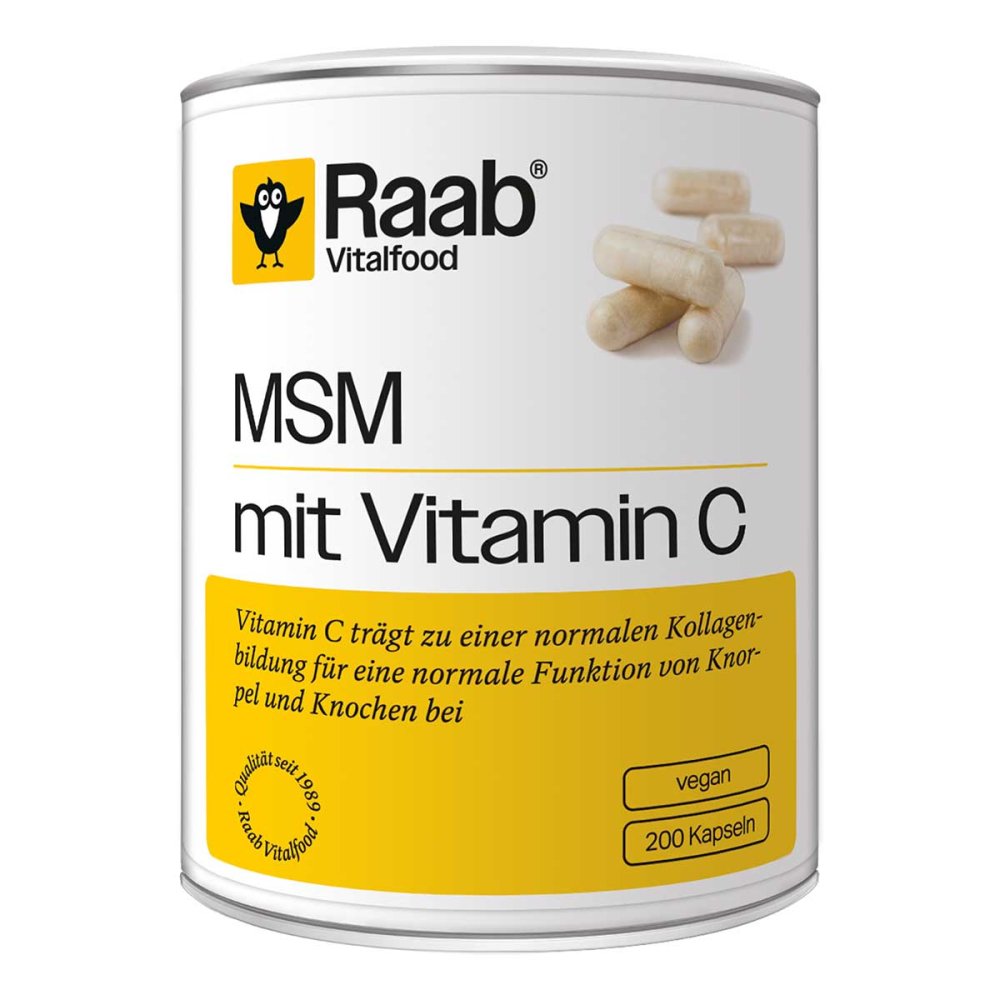 Raab Vitalfood GmbH Raab Vitalfood MSM mit Vitamin C Kapseln 19304553