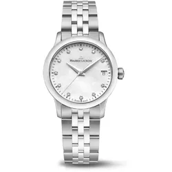 Maurice Lacroix 1975 Quartz 33mm, Quarzwerk, 11 Diamanten Damenuhr 751006-SS002-170-1
