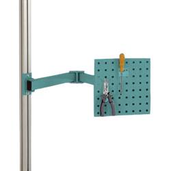 Manuflex ZB8232.5021 Werkzeugträgerplatte für CANTOLAB und ALU, BxH 305 x 305 mm, mit Doppelgelenk-Schwenkausleger