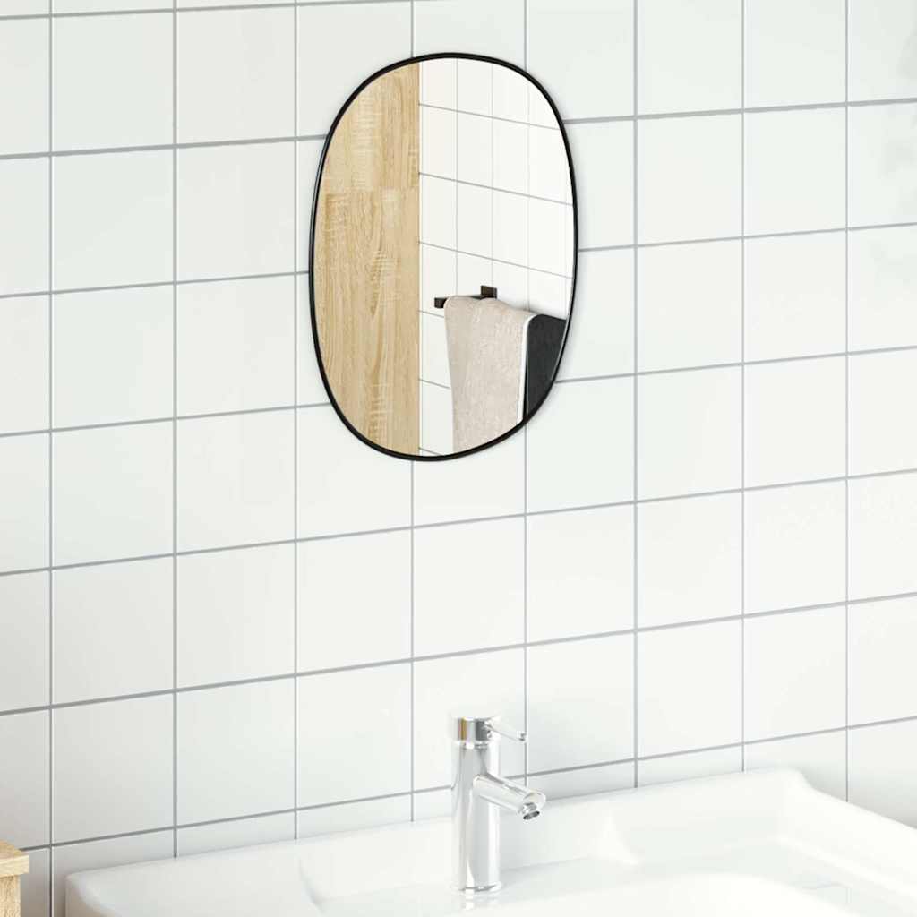 vidaXL Miroir mural Noir 40x30 cm