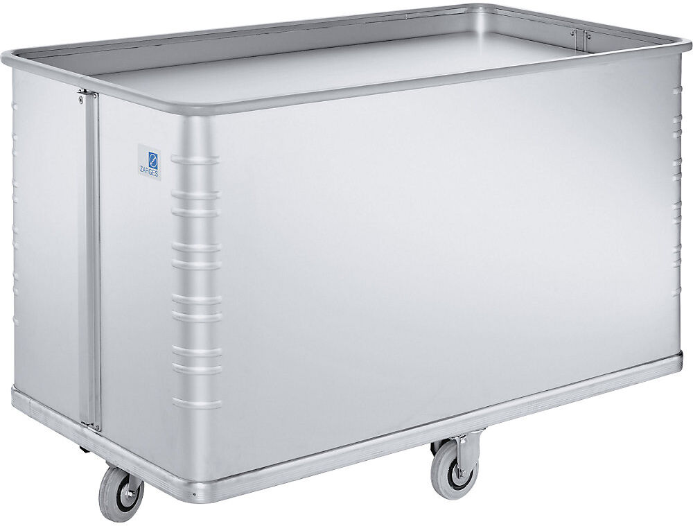Federbodenwagen, Aluminium eloxiert, 2 Lenk-, 2 Bockrollen ZARGES