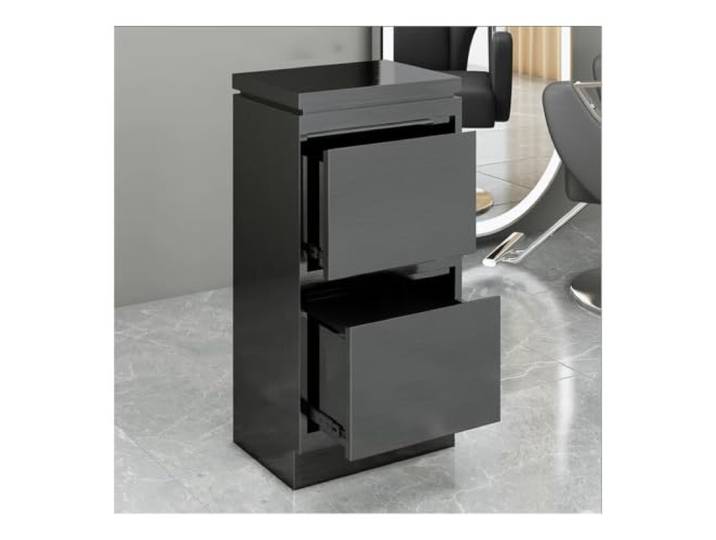 Aufbewahrungsschrank Aus Edelstahl Für Kosmetiksalons Multifunktionaler Metallschrank Für Kosmetiksalons, Barbershops Und Zahnarztpraxen(Schwarz,37x30x78 cm)