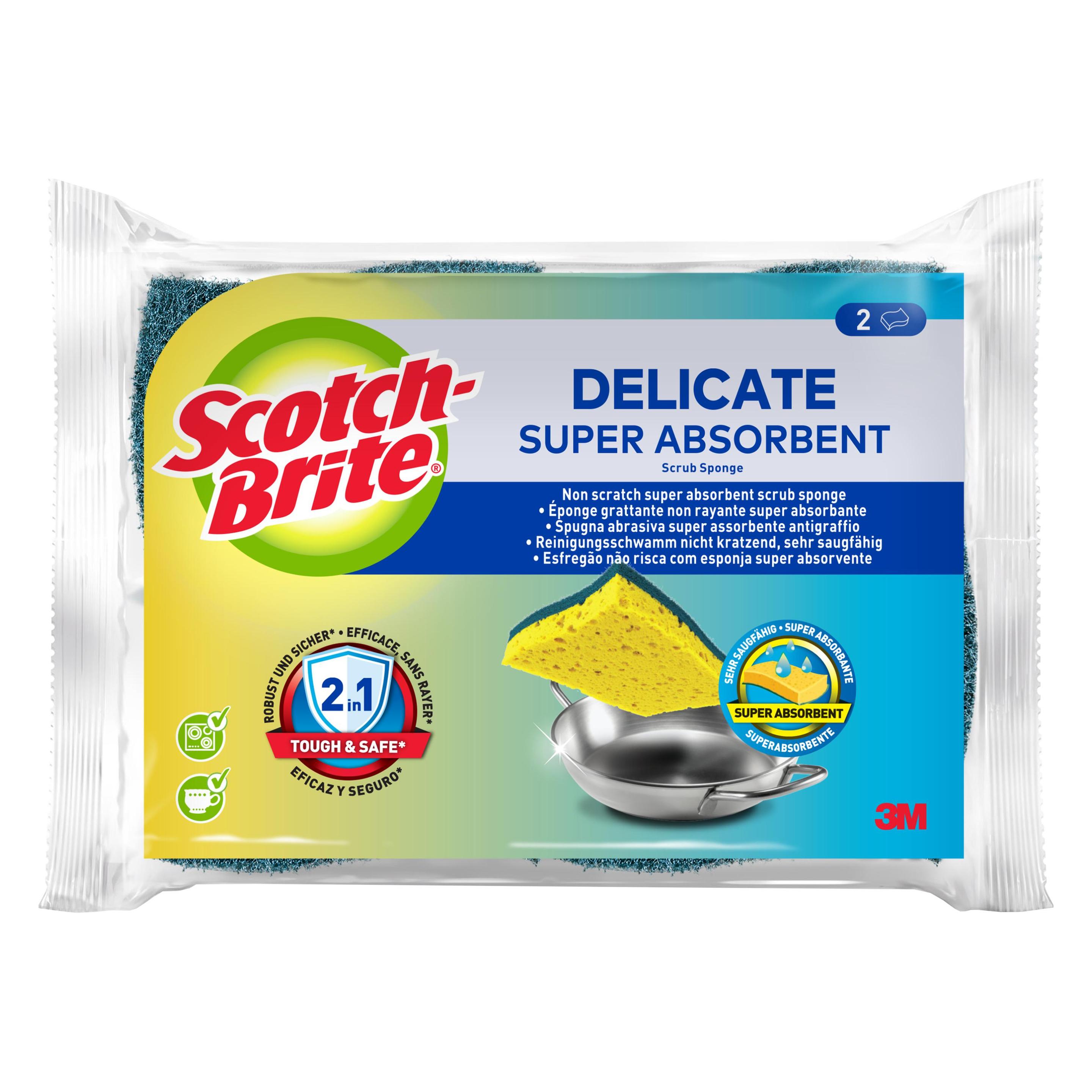 Scotch-Brite Delicate Naturfaser Reinigungsschwamm (2 Stk.) (SB621/2)