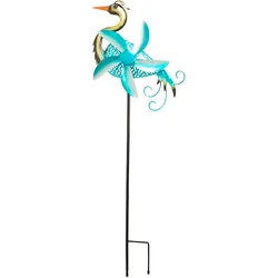 GIARDESSA Metall-Gartenstecker mit Windspiel
