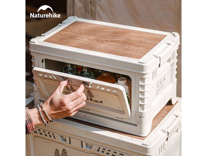 Naturehike – boîte de Camping pliante de grande capacité 60L, boîte de rangement 25L 30L 50L, Table de chevet pour la maison, voyage en plein air pique-nique PP boîte divers