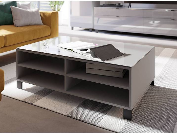 Couchtisch 110 x 38 x 70cm Grau/Grau