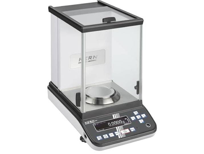 KERN ABP 100-5DM Premium analyse-weegschaal met de nieuwste Single Cell-generatie, twee-bereiksweegschaal, 120 g weegbereik