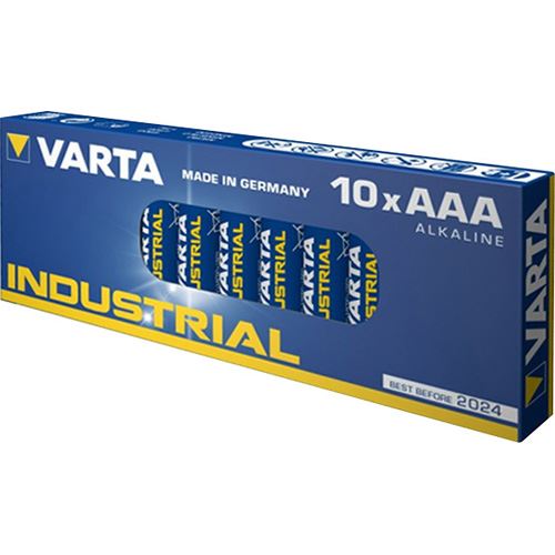 Varta Industrial LR03 Alkaline AAA Micro Batterie 1.5 V 10er Pack