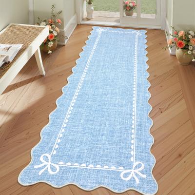 Garvee Scalloped Bow Bordered Pattern Area Rug
