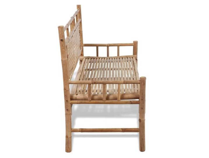 CLOUD Banc d'extérieur banquette Banc de jardin - Banc de jardin 120cm Bambou @7630590 3323tzq13j