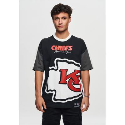 T-Shirt RECOVERED "NFL Chiefs Kansas City", Herren, Gr. S, schwarz, 100% Baumwolle, bedruckt, normal, Rundhals, Shirts T-Shirt, für alle Fans der Kansas City Chiefs