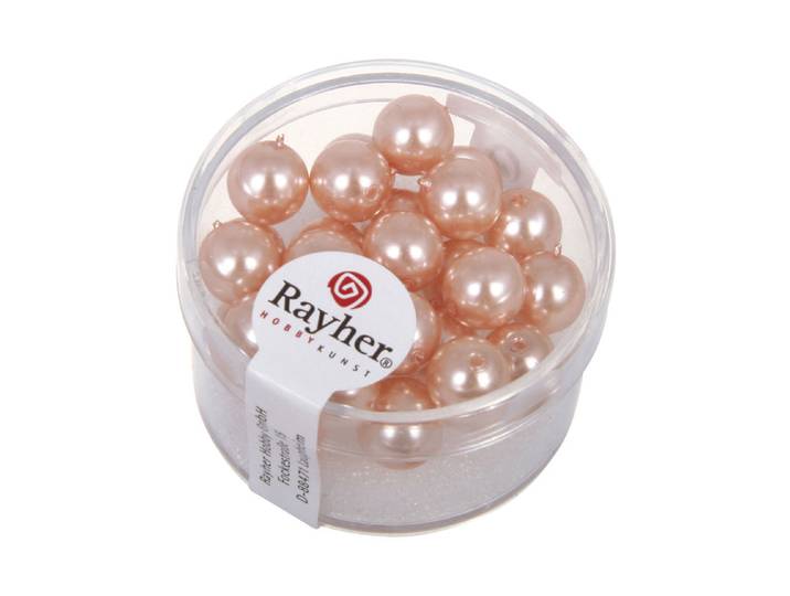Rayher Renaissance Glaswachsperlen 8 mm 25 Stück