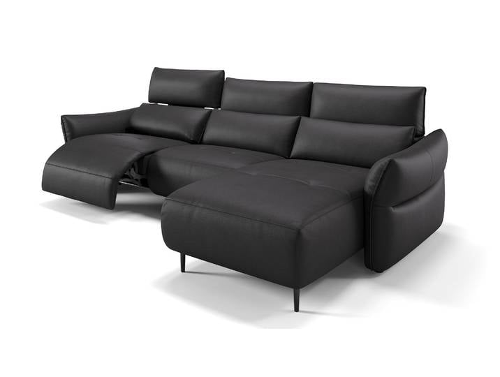 Leder Ecksofa PERUGIA L-Form Relaxcouch Luxus Polstergarnitur