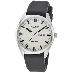 Regent F-1588 Herrenuhr Gut Ablesbar Edelstahl/Grau