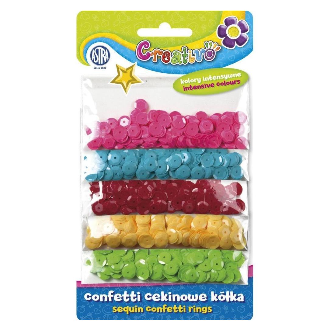 Astra Konfetti-Paillettenkreise 5 Farben (41945330)