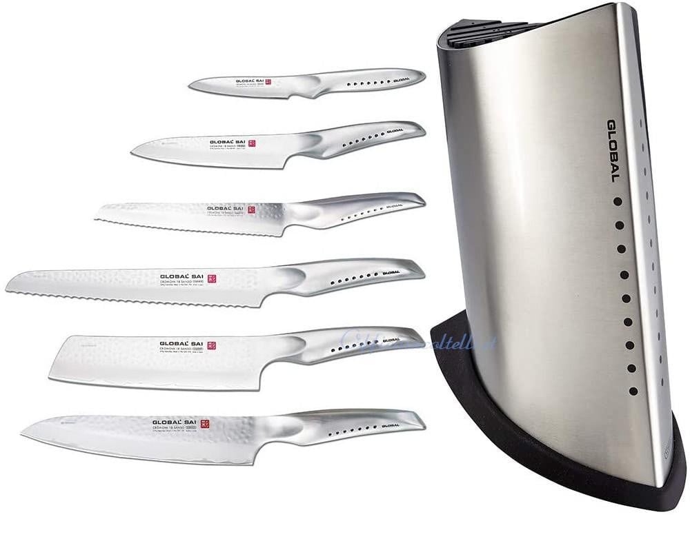 Global SAI Ceppo set met 6 Japanse chefmessen