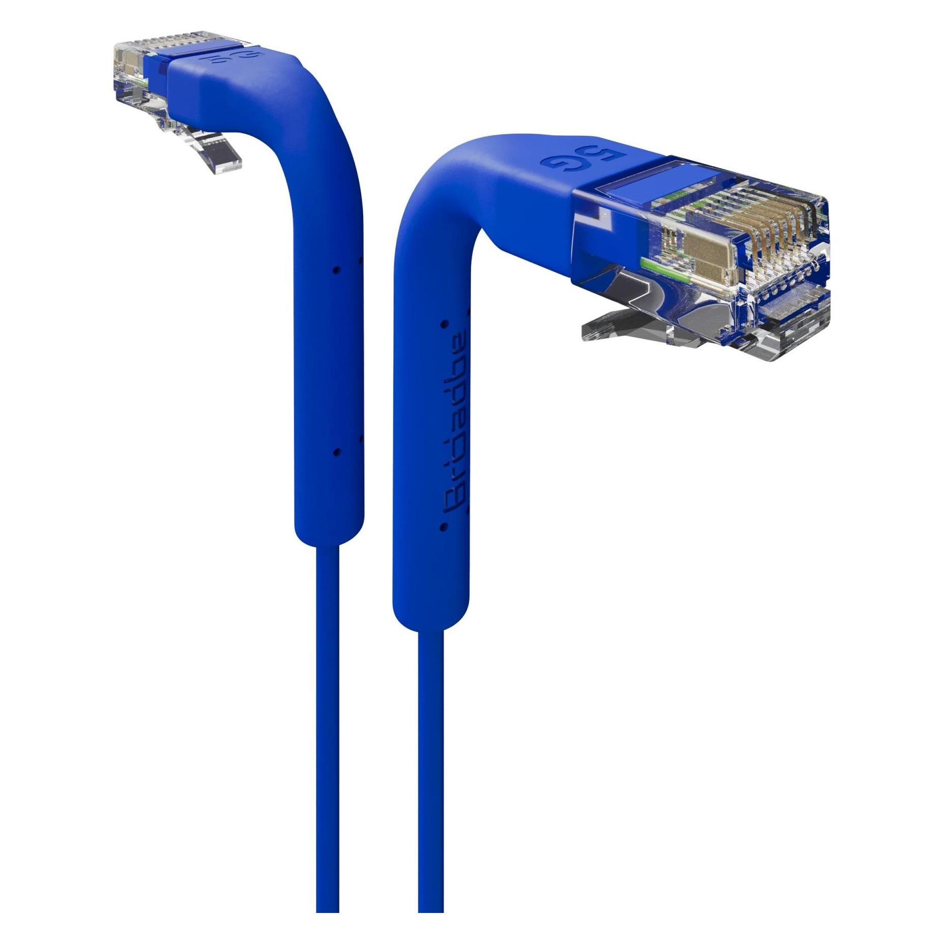 Broadbe Slim Patch Cable 5G Blue 0.3m Cable-Patch-Cat6-BL-0.3M-Slim (CAT6, 0.30 m) (Cable-Patch-Cat6-BL-0.3M-Slim)