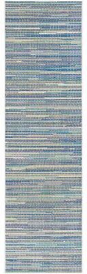Dream Decor Rugs Samantha Cannes Azure Blue Ivory Indoor Outdoor Area Rug