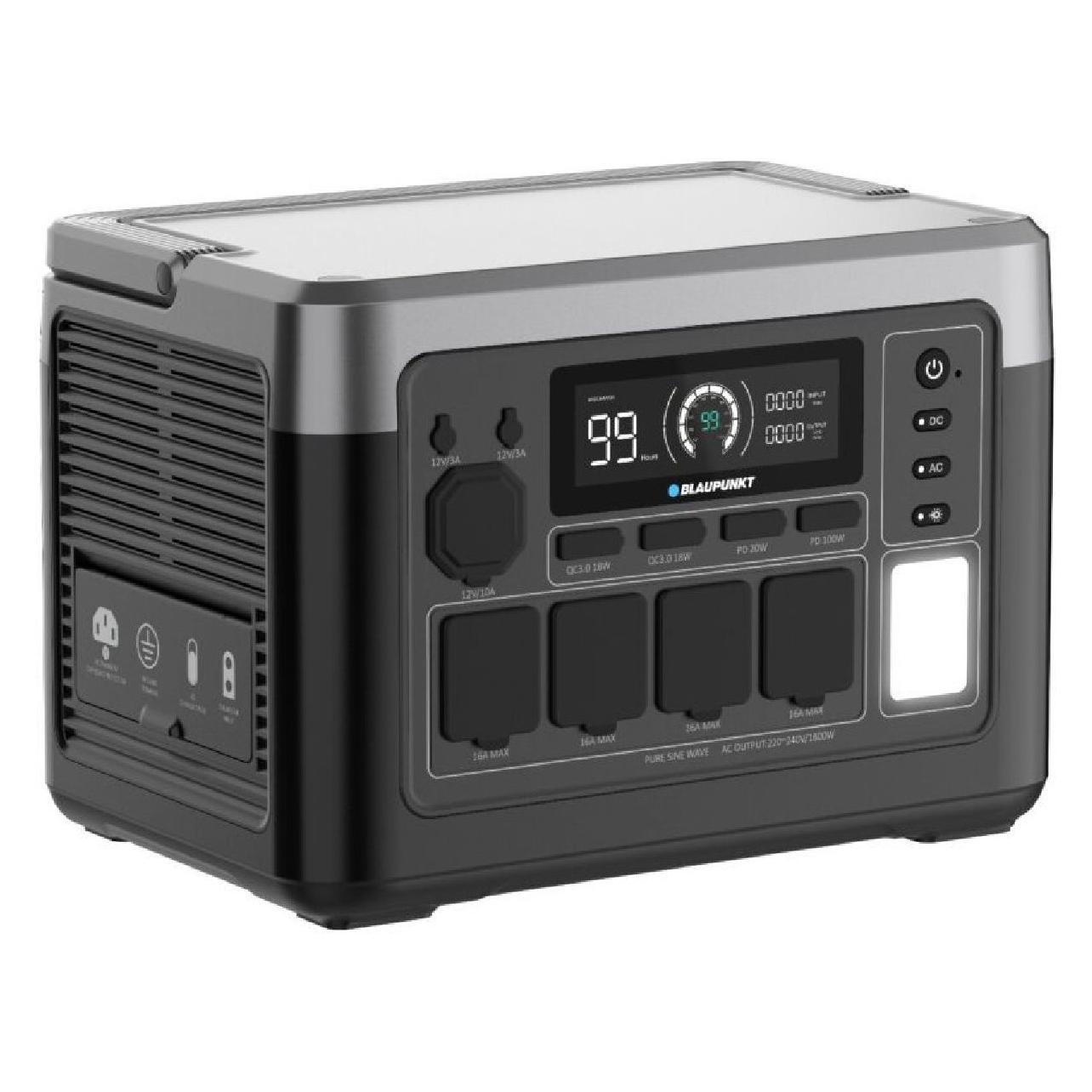 Blaupunkt JuiceBox 1000 Powerstation 320000 mAh Fast Charge, SuperCharge LiPo US (1024 Wh, 12.20 kg) (100950)