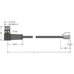 Turck Anschlussleitung WSS4.5T-5/TXL