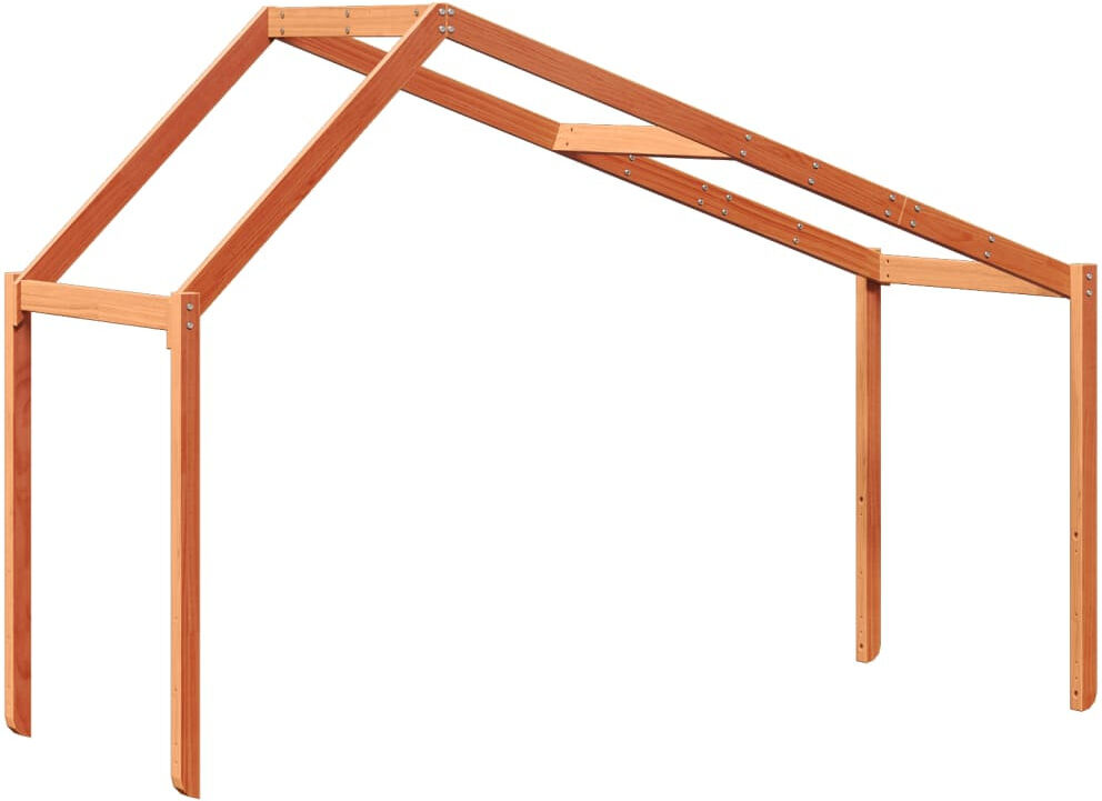 Harriet Bee Pyron Bunk Bed Accessories Wax Brown 144.5cm H x 213cm L x 85.5cm W