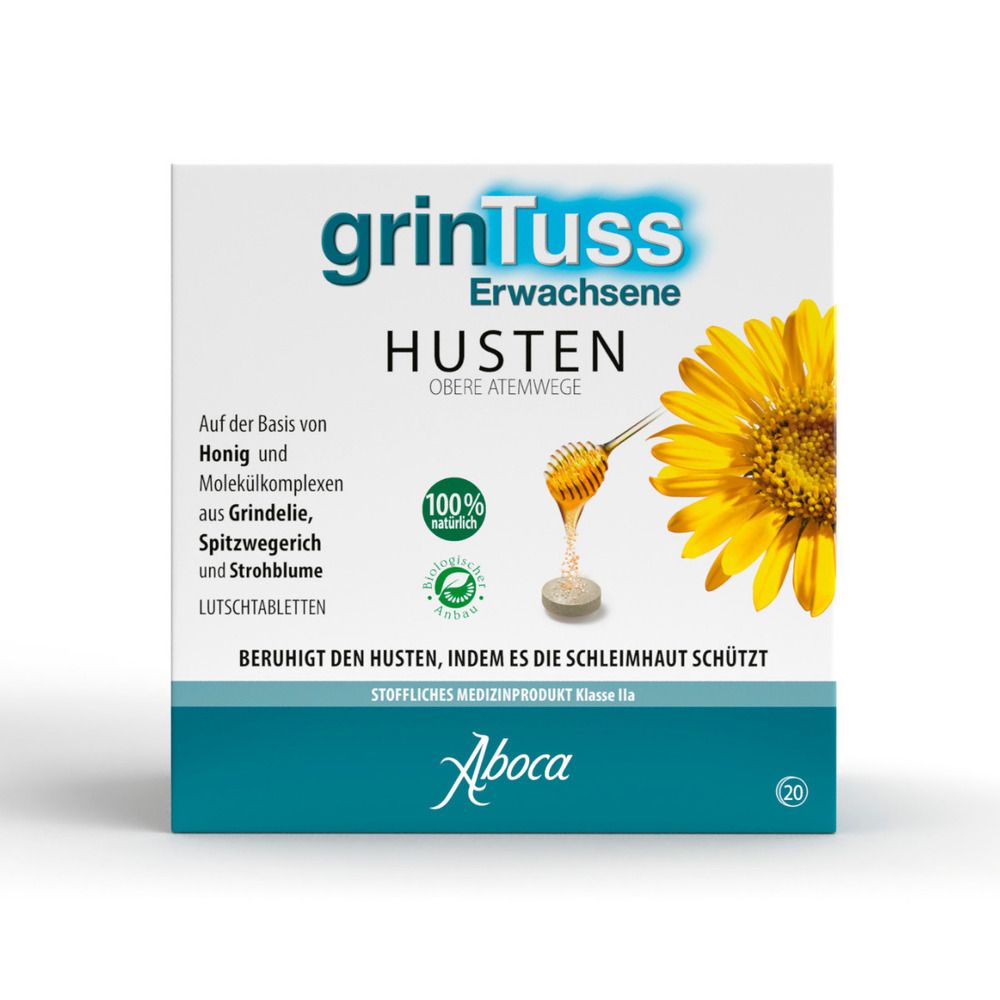 Grintuss Erwachsene mit Poliresin Tabletten 20 St Lutschtabletten
